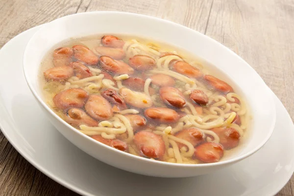 Sopa de pasta y frijoles —  Fotos de Stock