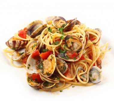 istiridye ile İtalyan spagetti