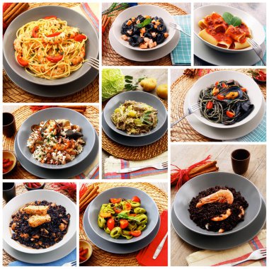 orijinal İtalyan makarna kolaj