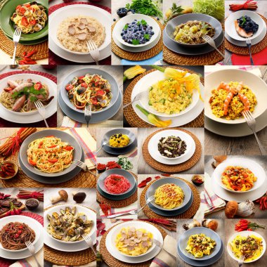 orijinal İtalyan makarna kolaj