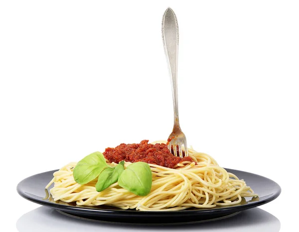 Spaghetti con sugo di carne — Foto Stock