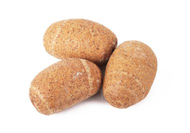 ekmek beyaz arkaplanda