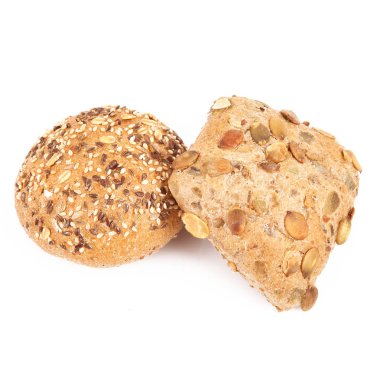 ekmek beyaz arkaplanda