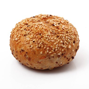 ekmek beyaz arkaplanda