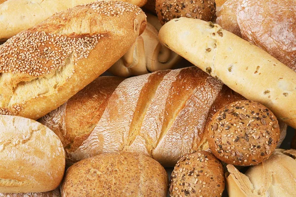 Tło świeży chleb włoski — Zdjęcie stockowe
