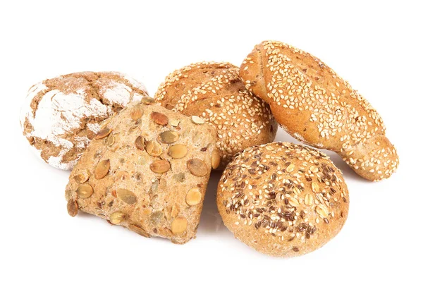 ekmek beyaz arkaplanda