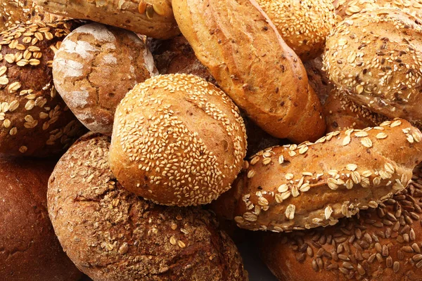 Tło świeży chleb włoski — Zdjęcie stockowe
