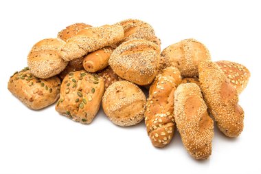 ekmek beyaz arkaplanda