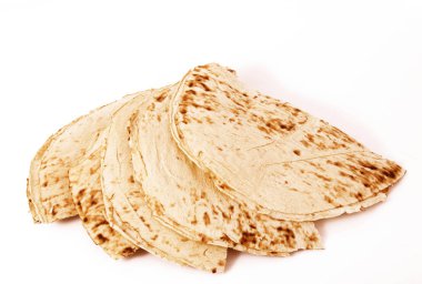 ekmek beyaz arkaplanda