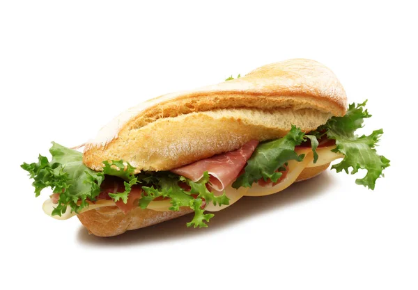 Sandwich with ham and cheese — Stock Photo, Image