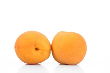 beyaz zemin üzerine kayısı meyve