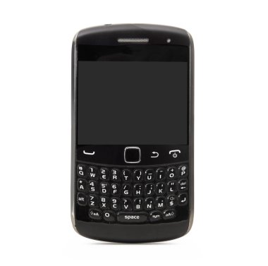 Beyaz arka plan üzerinde eski cep telefonu