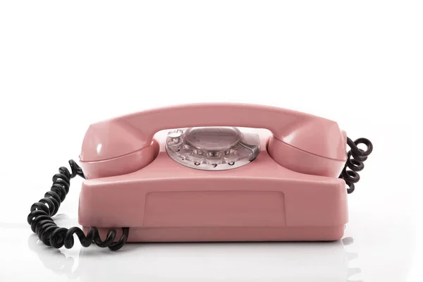Telefone obsoleto no fundo branco — Fotografia de Stock