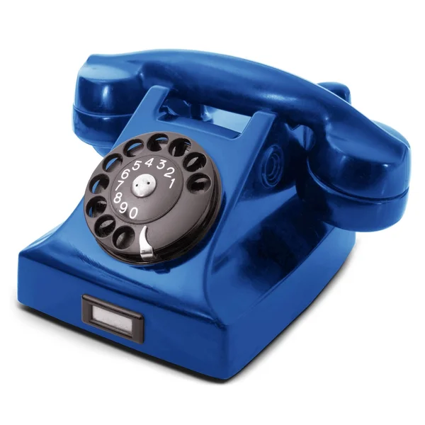 Telefone obsoleto no fundo branco — Fotografia de Stock