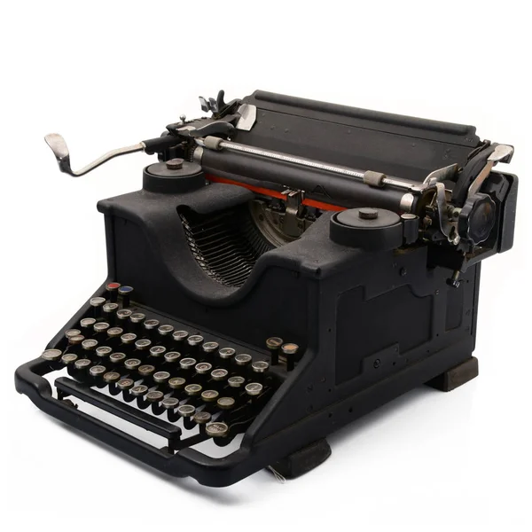 Vintage skrivmaskin på vit bakgrund — Stockfoto