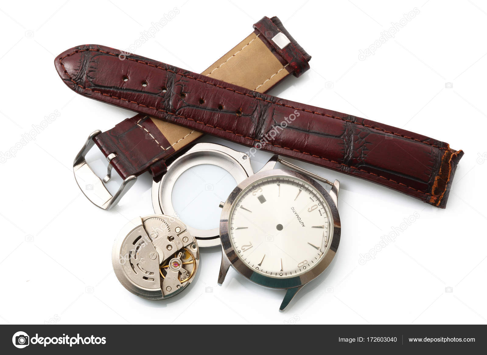 Obsolete watch on white background Stock Photo by ©Photobeps 172603040