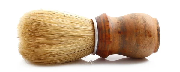 Cepillo de madera sobre fondo blanco — Foto de Stock