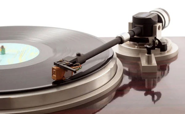 Turntable on white background — Stock Photo, Image