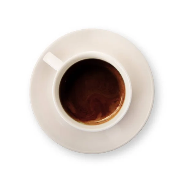 Italiensk kaffe på hvit bakgrunn – stockfoto