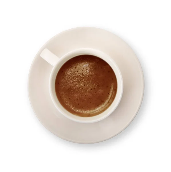 Italienischer Kaffee auf weißem Hintergrund — Stockfoto