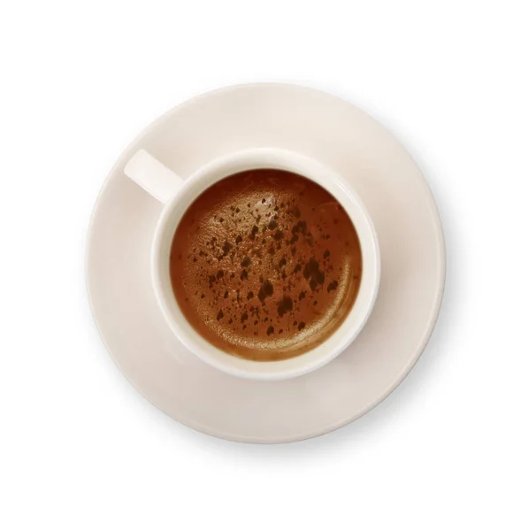 Italienischer Kaffee auf weißem Hintergrund — Stockfoto