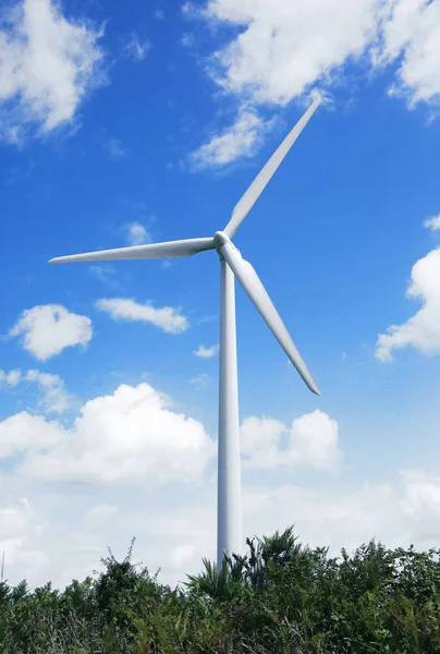 Turbina eólica en el país — Foto de Stock