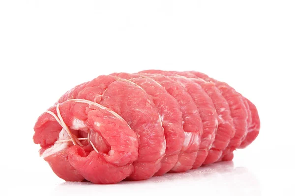 Meat on white backgrouind — Stock Photo, Image