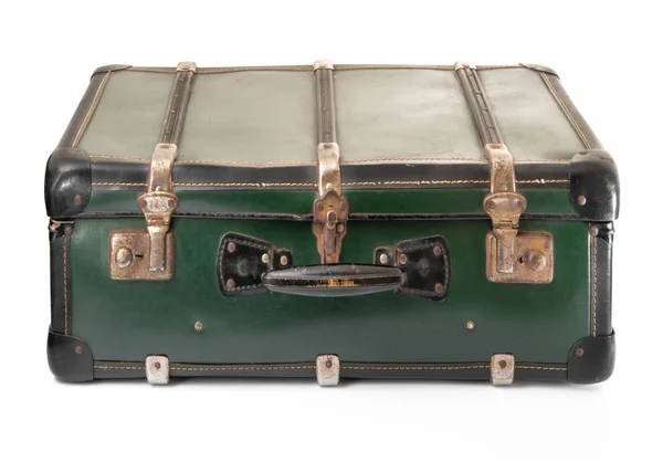 Valise vintage sur fond blanc — Photo