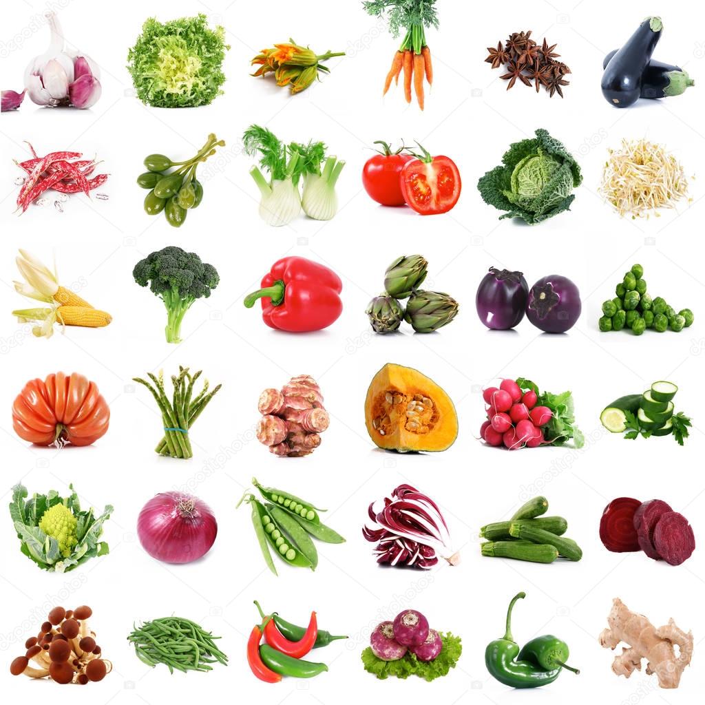 background of fresh vegetables