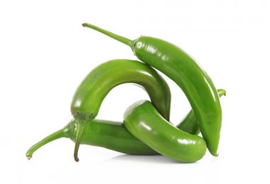 beyaz zemin üzerine biber