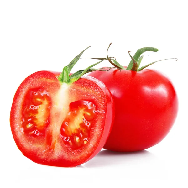 Pomodori su sfondo bianco — Foto Stock