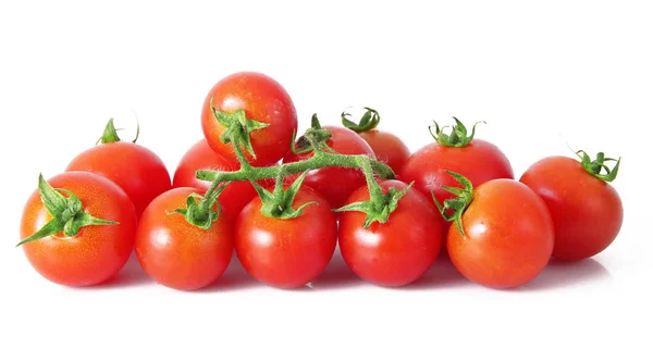 Tomates sobre fundo branco — Fotografia de Stock