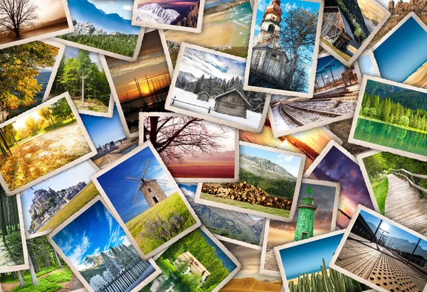 Collage de tarjeta postal impresionante — Foto de Stock