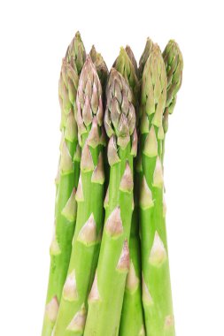 beyaz arkaplanda kuşkonmaz