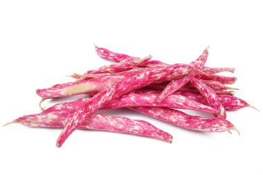 Beyaz arkaplanda kırmızı fasulye