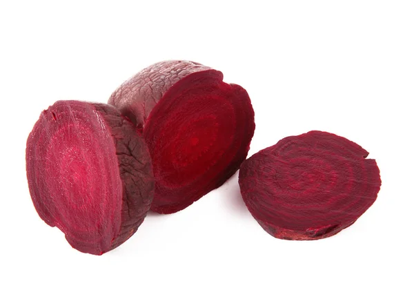 Red beet on white background — Stok fotoğraf