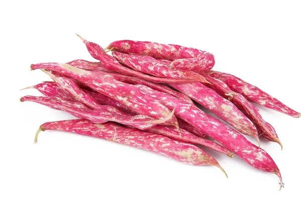 Beyaz arkaplanda kırmızı fasulye