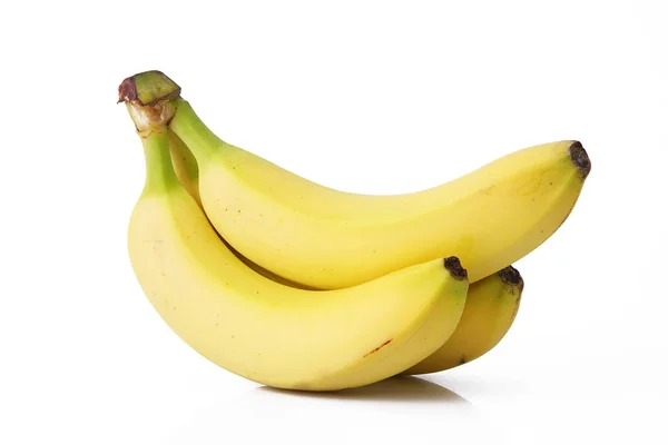 흰 배경의 바나나 — 스톡 사진
