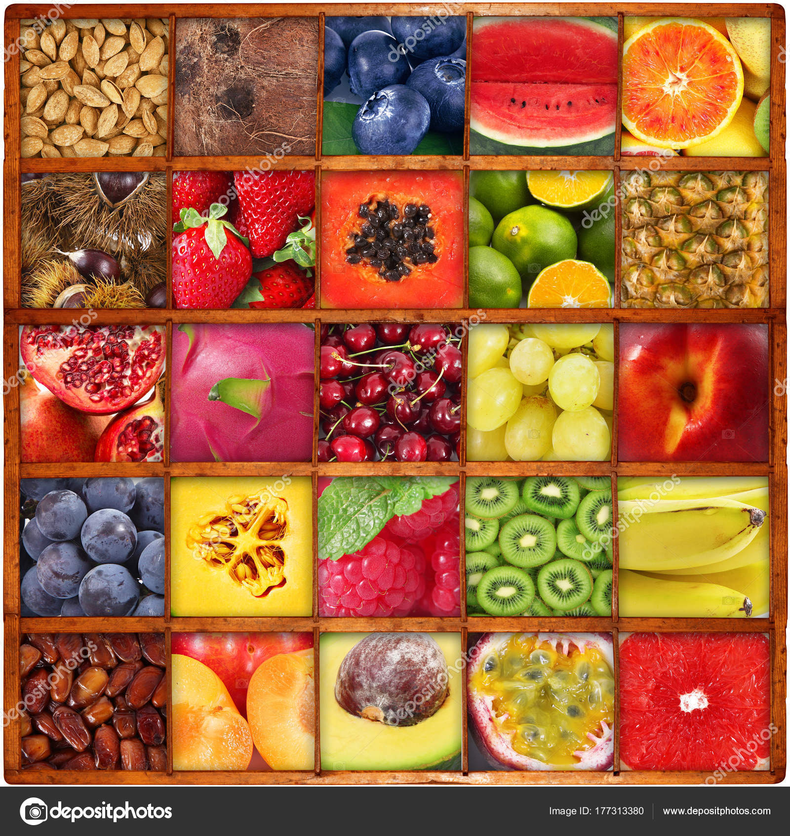Mix fruit on background Stock Photo by ©Photobeps 177313380