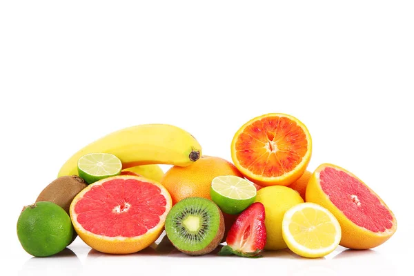 Fruit on white background — Stock Photo, Image