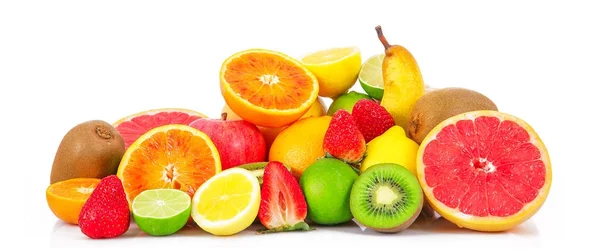 Fruit on white background — Stock Photo, Image