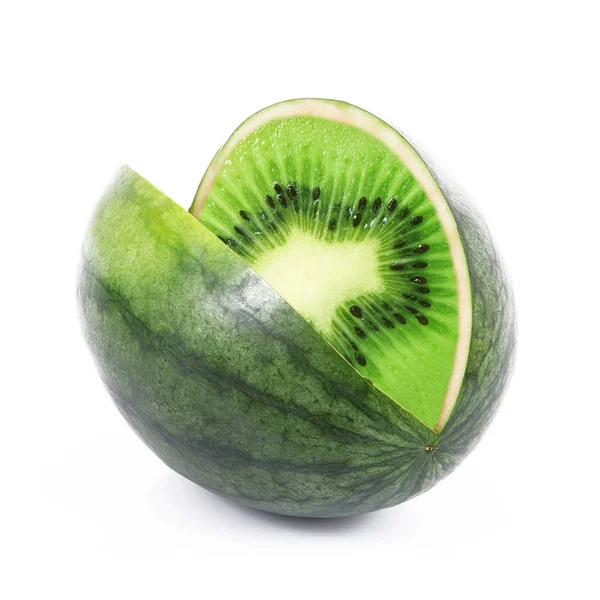 Kiwi-melancia de frutas ibridas — Fotografia de Stock