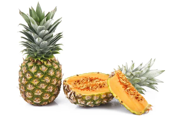Ibrid gyümölcs ananász-dinnye — Stock Fotó