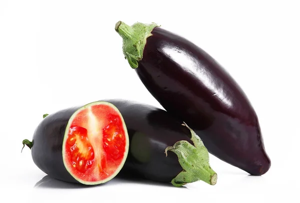 Berinjela vegetal ibrida-tomate — Fotografia de Stock