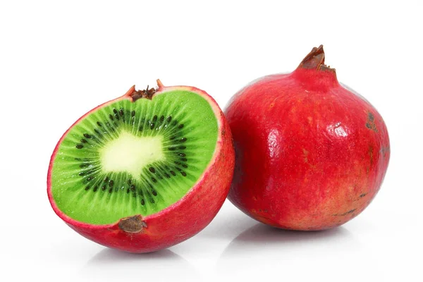 Ibrid fruit pomegranate-kiwi — Stock Photo, Image