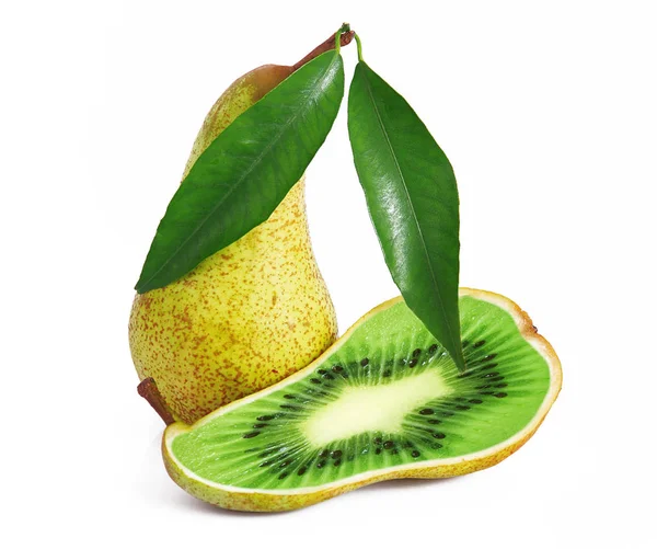 Ibrid-Frucht-Birne-Kiwi — Stockfoto