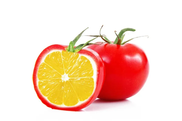 Ibrid λαχανικών φρούτων λεμονιού-ντομάτα — Φωτογραφία Αρχείου