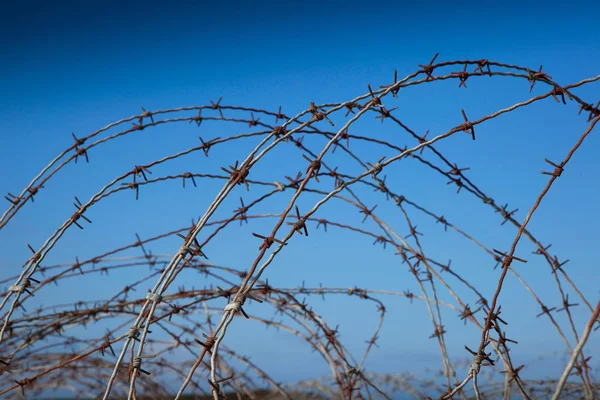 Images of barbed wire fence — Stock Photo, Image