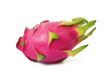 beyaz zemin üzerine kırmızı pitaya