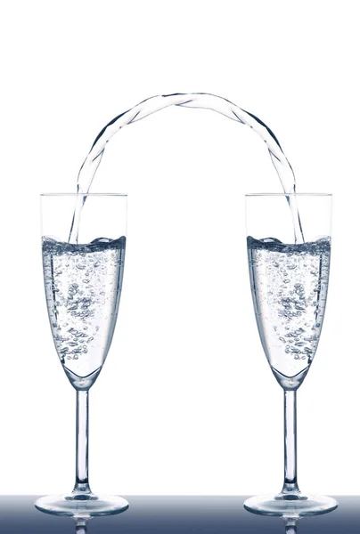 Glass of sparkling wine — Stock Photo, Image
